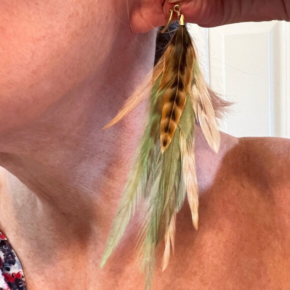 JEEYUN HA DESIGNS Feather Earrings - Picture 8 of 8